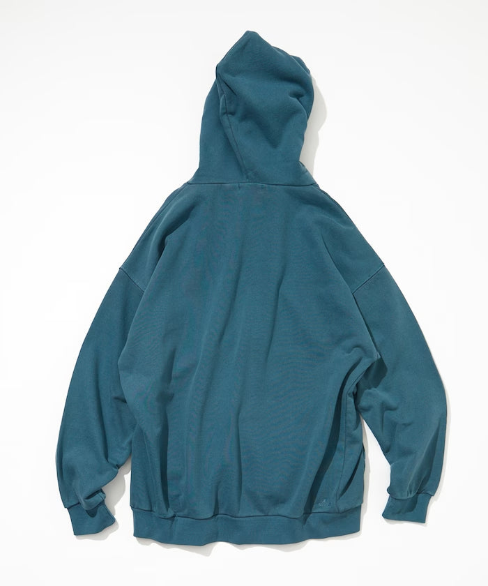 NAUTICA JAPAN Pigment Dyed Felt Patch Arch Logo Sweat Hoodie