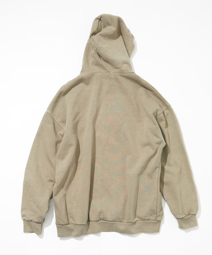 NAUTICA JAPAN Pigment Dyed Felt Patch Arch Logo Sweat Hoodie