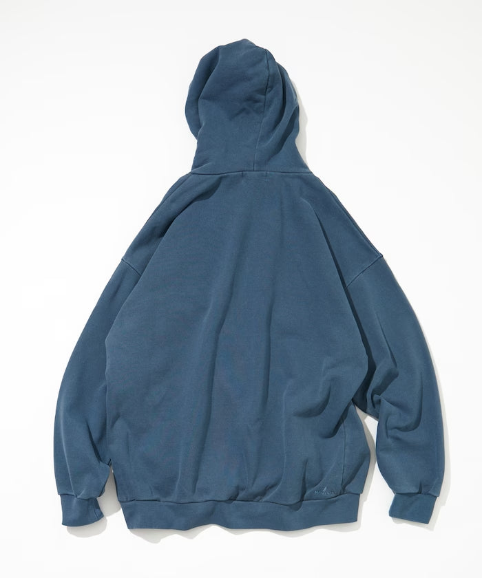 NAUTICA JAPAN Pigment Dyed Felt Patch Arch Logo Sweat Hoodie