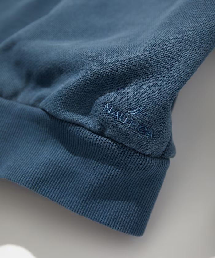 NAUTICA JAPAN Pigment Dyed Arch Logo Sweat Hoodie – unexpected store