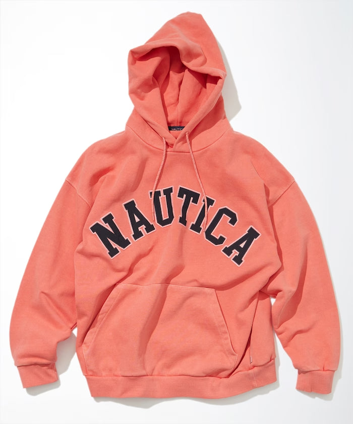 NAUTICA JAPAN Pigment Dyed Arch Logo Sweat Hoodie