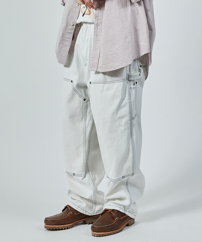 NAUTICA JAPAN Crushed Double Knee Denim Pants