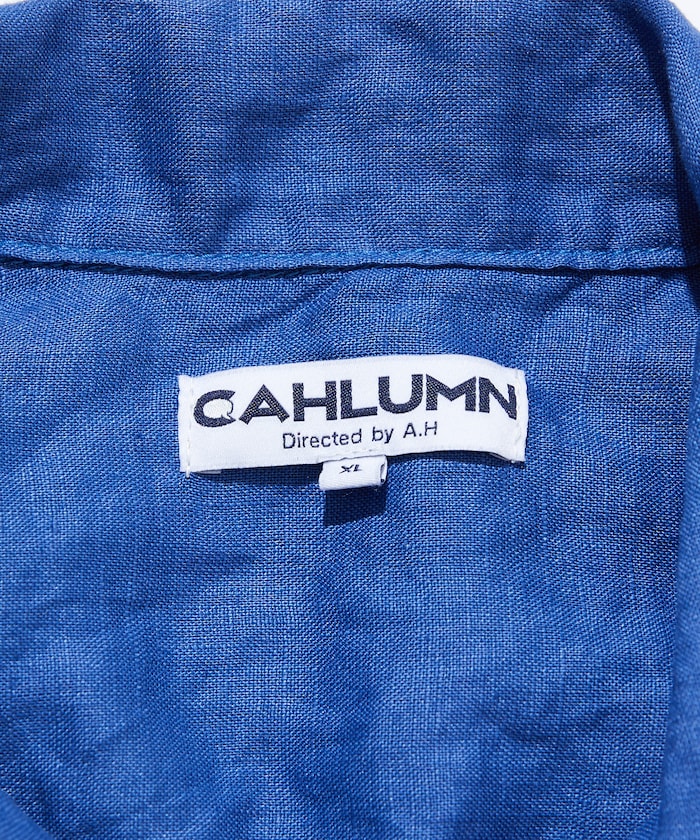 CAHLUMN Linen Open Collar Shirt
