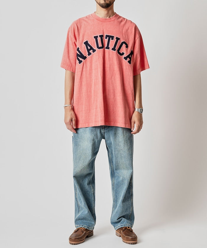 NAUTICA JAPAN Pigment Dyed Arch Logo S/S Tee