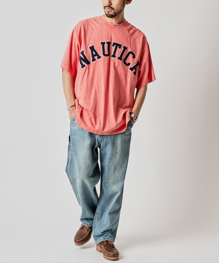 NAUTICA JAPAN Pigment Dyed Arch Logo S/S Tee