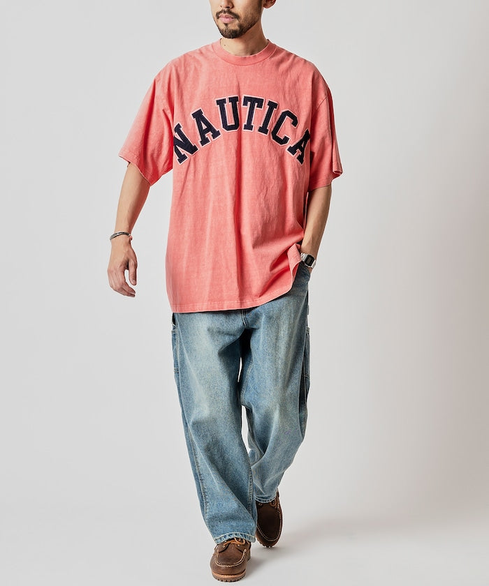 NAUTICA JAPAN Pigment Dyed Arch Logo S/S Tee