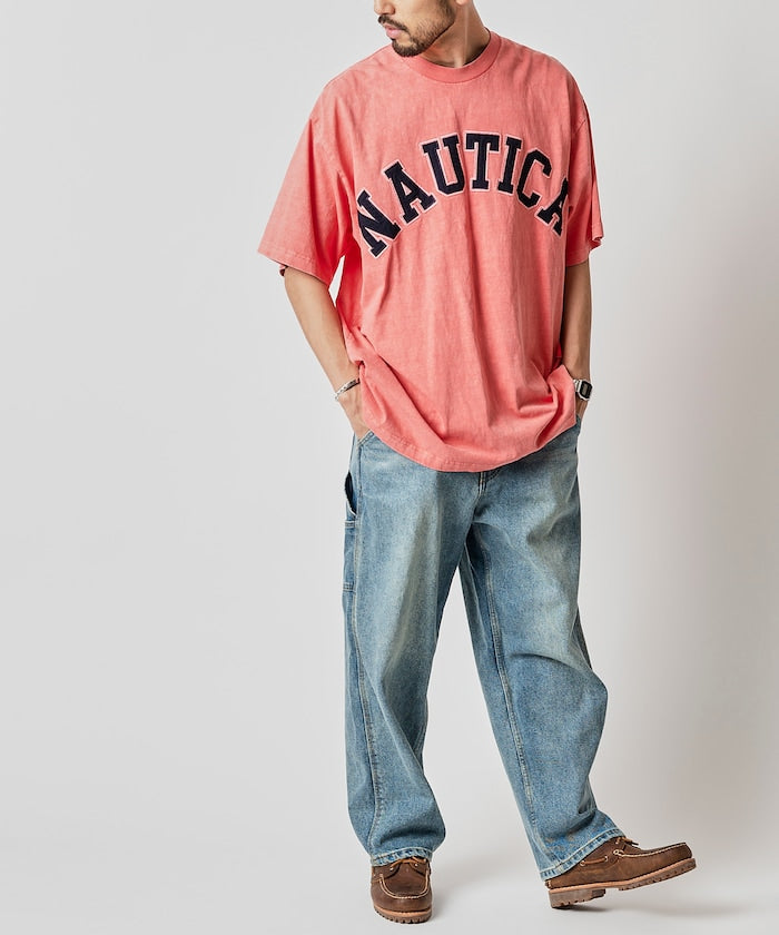 NAUTICA JAPAN Pigment Dyed Arch Logo S/S Tee