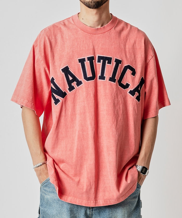 NAUTICA JAPAN Pigment Dyed Arch Logo S/S Tee