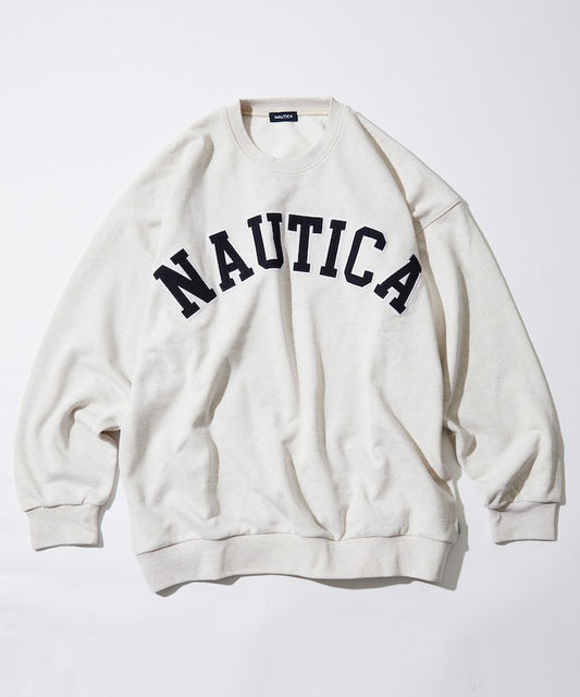 NAUTICA JAPAN Arch Logo Crewneck Sweatshirt