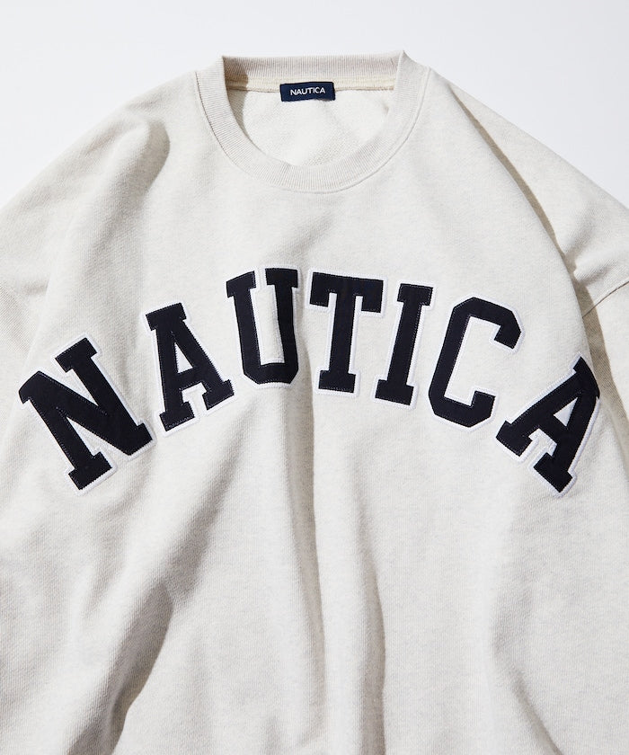 NAUTICA JAPAN Arch Logo Crewneck Sweatshirt