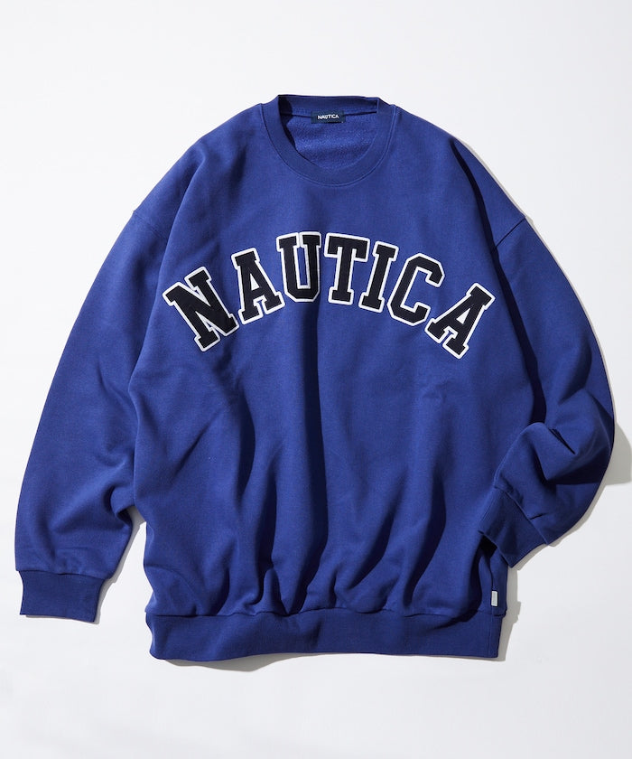 NAUTICA JAPAN Arch Logo Crewneck Sweatshirt