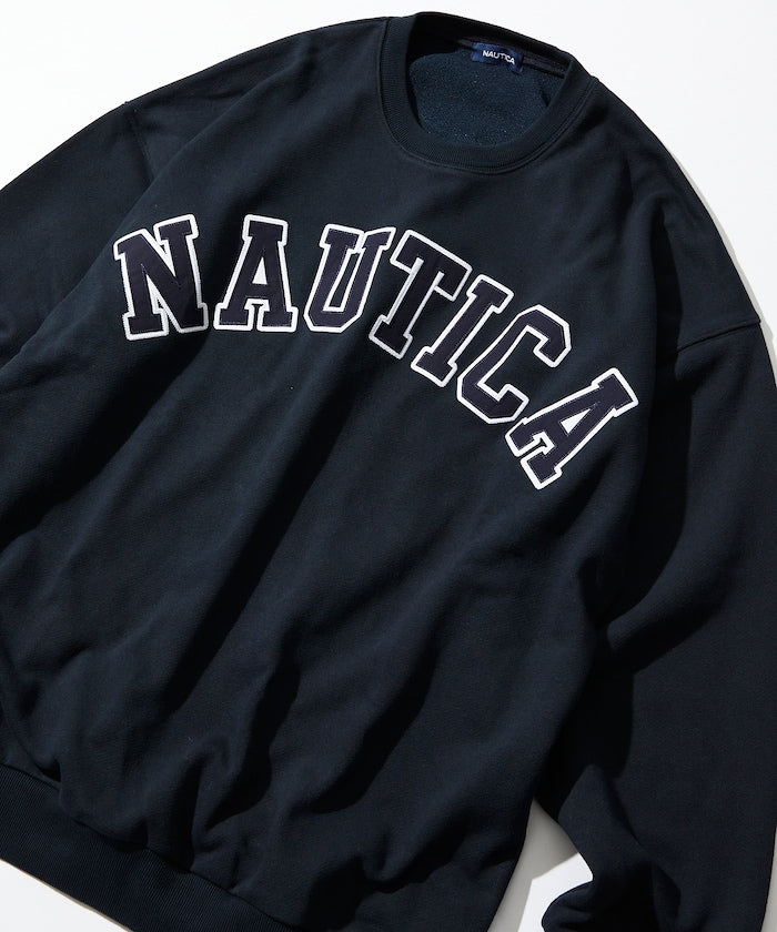 NAUTICA JAPAN Arch Logo Crewneck Sweatshirt