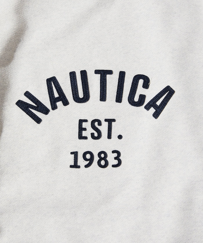 NAUTICA JAPAN Felt Patch Arch Logo Crewneck Sweatshirt