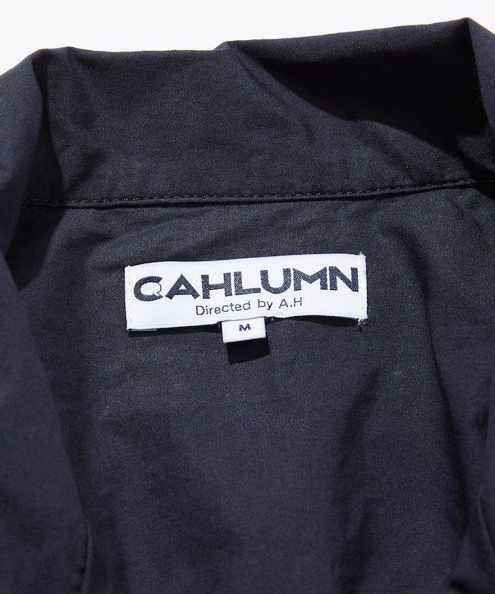 CAHLUMN Magazine Pocket Broadcloth Open Collar Shirt