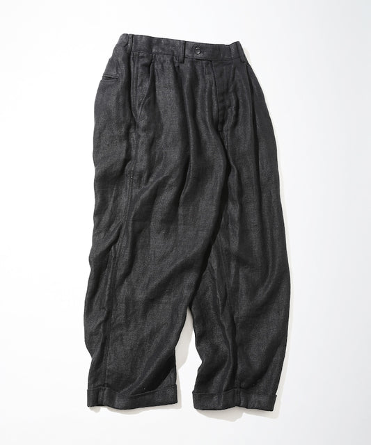 CAHLUMN Linen 1 Tuck Trousers