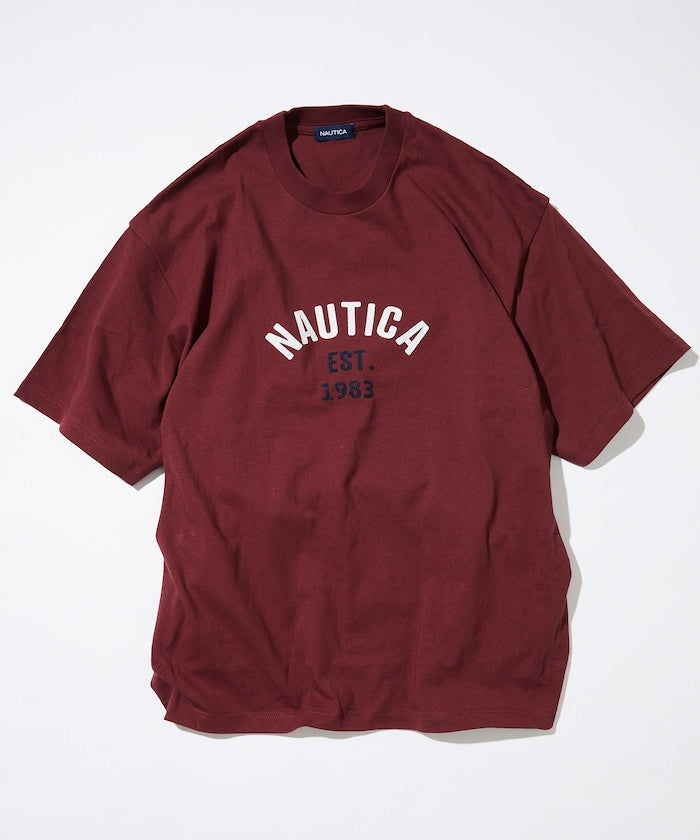 【NAUTICA】Pigment Dyed Felt Patch Arch Logo SS Tee 代購】NAUTICA Pigment Dyed Felt Patch Arch Logo S/S Tee（四