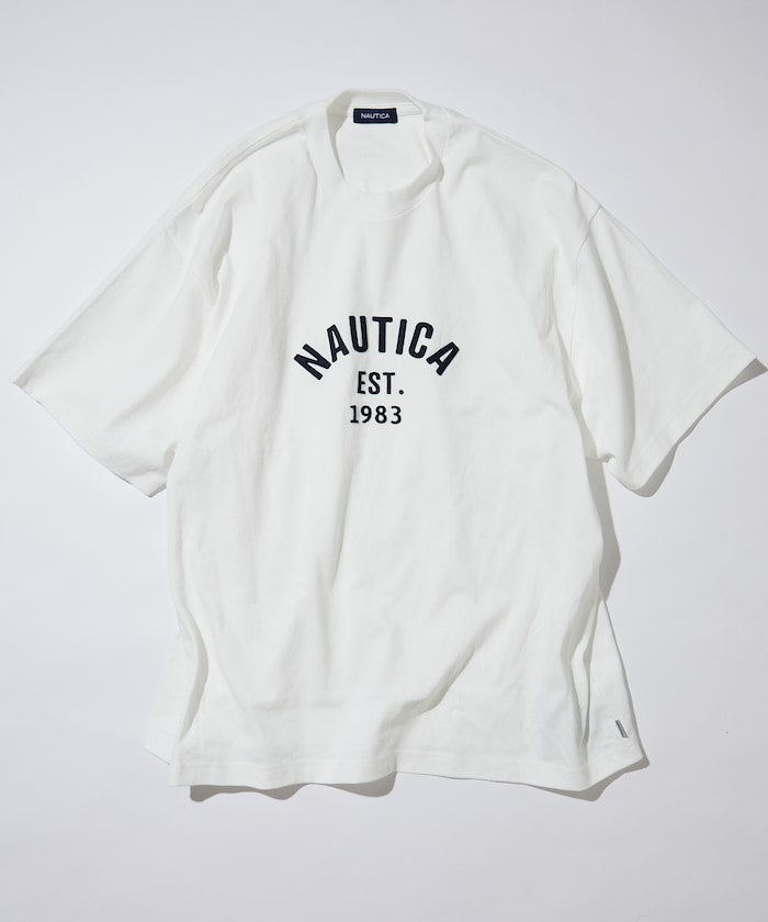 NAUTICA JAPAN Felt Patch Arch Logo S/S Tee – unexpected store