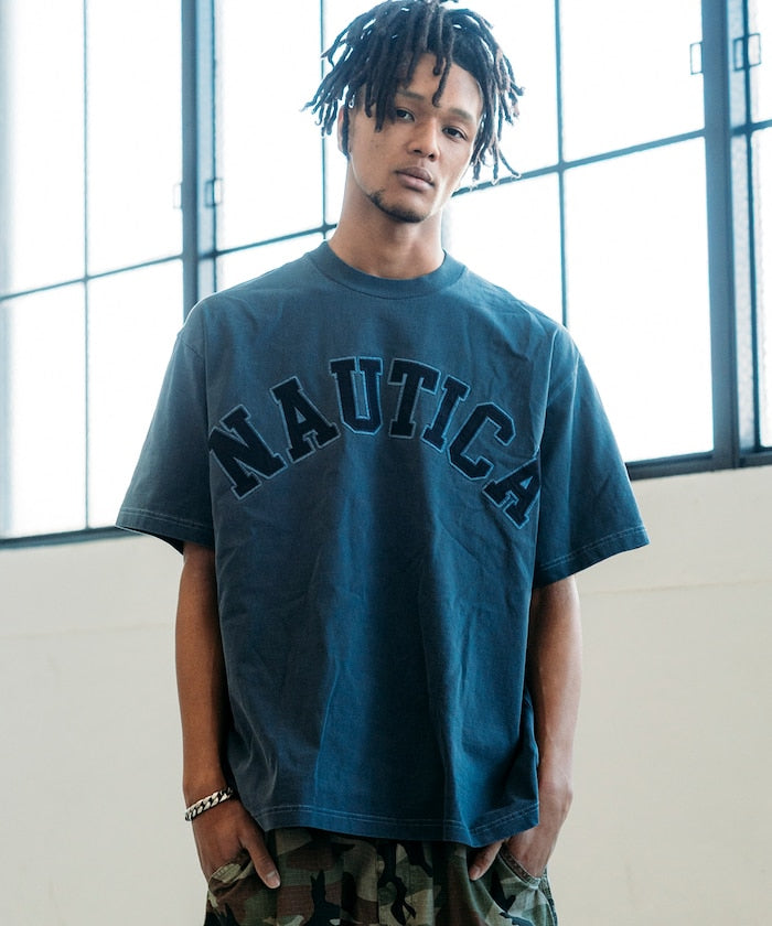 25SSTシャツ新作【NAUTICA】ARCH PIGMENT SS TEE 360★3色 NAUTICA JAPAN Pigment Dyed Arch Logo S/S Tee – unexpected store