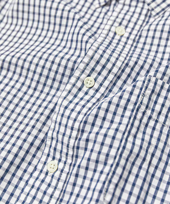 CAHLUMN Magazine Pocket Broad Shirt (Gingham)