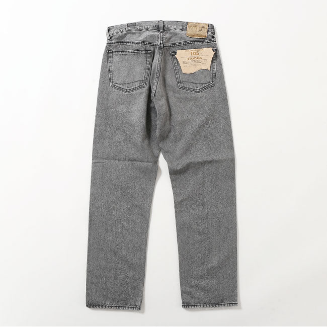 orSlow 105 90’s 5POCKET BLACK DENIM BLEACH