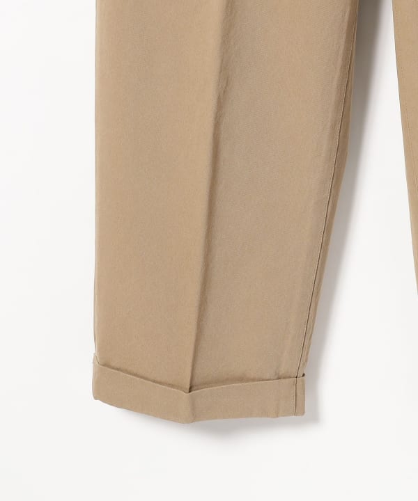 BEAMS PLUS 2 Pleats Trousers Twill