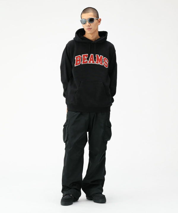 BEAMS Logo Basic Hoodie