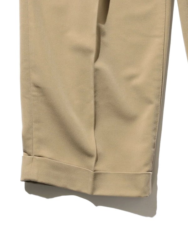 BEAMS PLUS 2 Pleats Trousers PE Twill