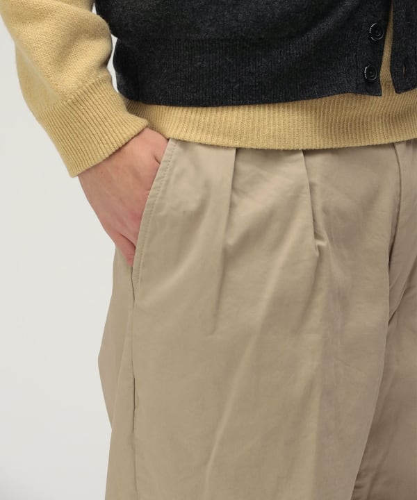 BEAMS PLUS 2 Pleats Tapered Twill