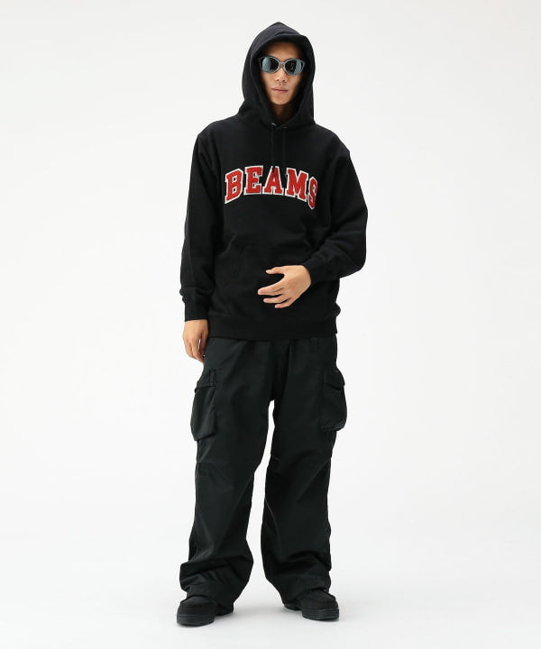 BEAMS Logo Basic Hoodie