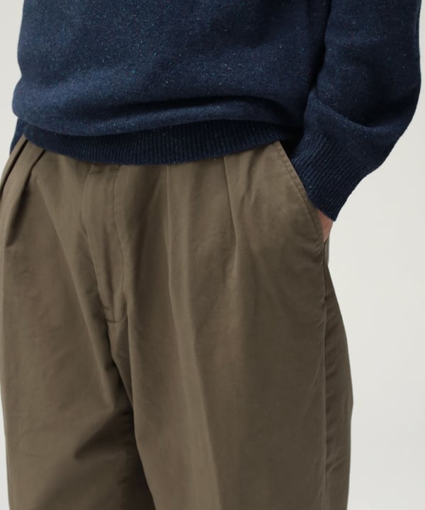 BEAMS PLUS 2 Pleats Tapered Twill