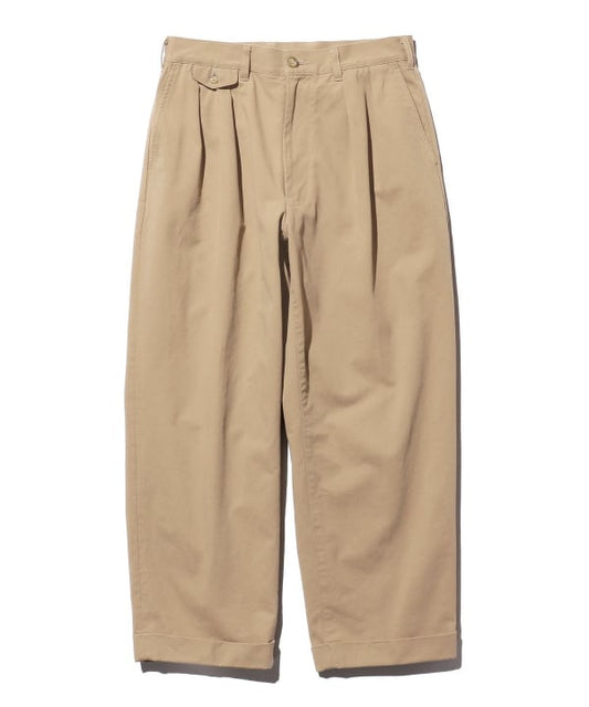 BEAMS PLUS 2 Pleats Trousers Twill
