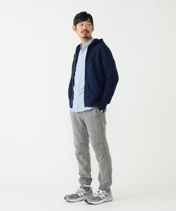 BEAMS PLUS x LOOPWHEELER Slim Zip Sweat Hoody
