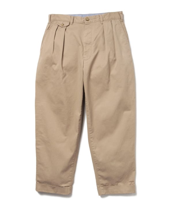BEAMS PLUS 2 Pleats Tapered Twill