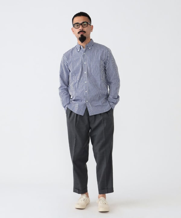 BEAMS PLUS 2 Pleats Wool Tropical