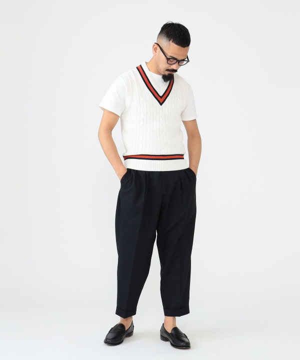 BEAMS PLUS 2 Pleats Wool Tropical