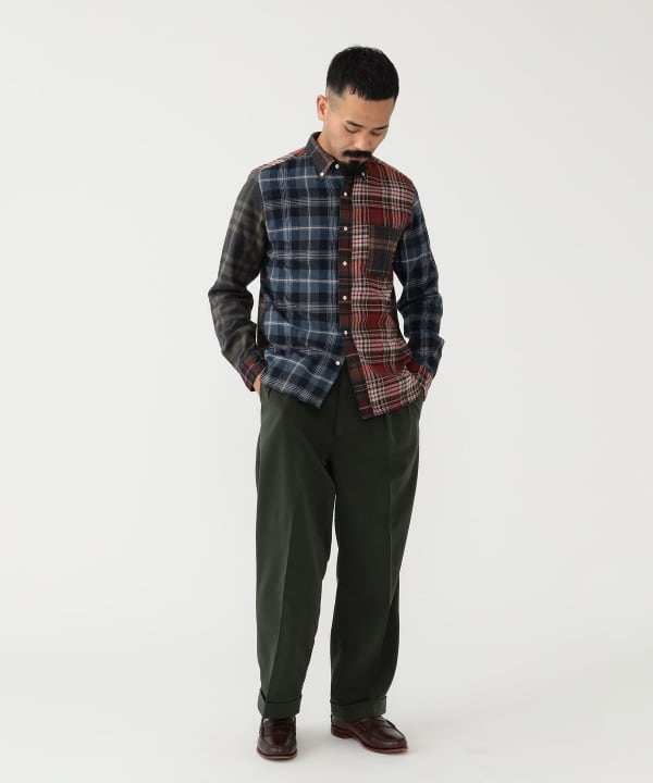 BEAMS PLUS 2 Pleats Trousers PE Twill