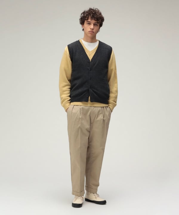 BEAMS PLUS 2 Pleats Tapered Twill