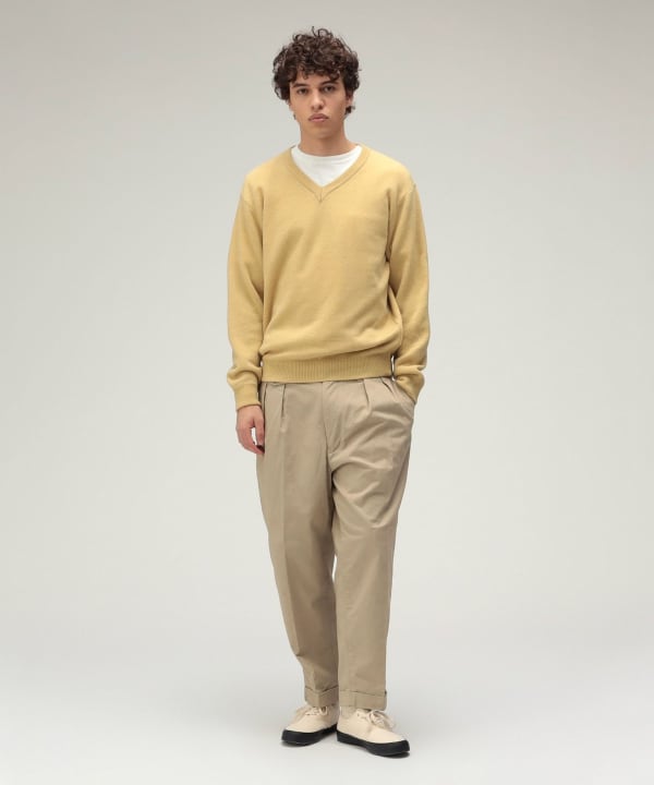BEAMS PLUS 2 Pleats Tapered Twill