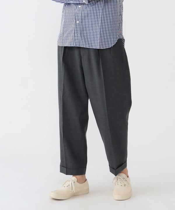 BEAMS PLUS 2 Pleats Wool Tropical