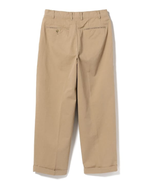 BEAMS PLUS 2 Pleats Trousers Twill