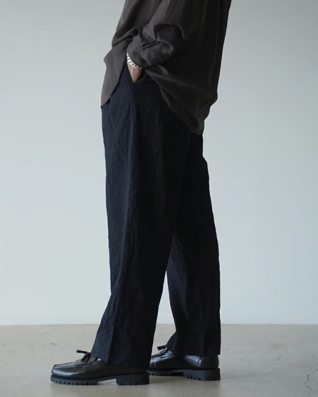 KAPTAIN SUNSHINE Wool Stripe Easy Trousers