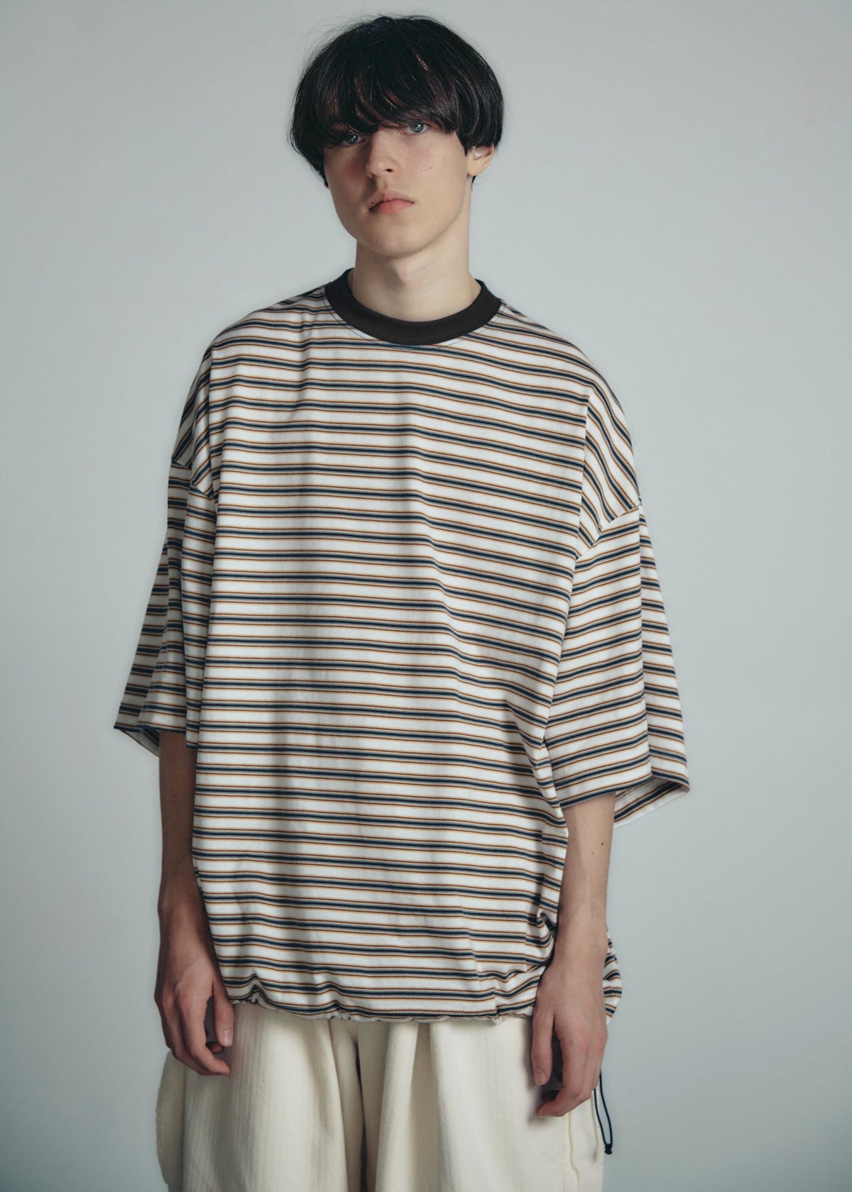 is-ness Balloon Border Short-sleeve T-Shirt