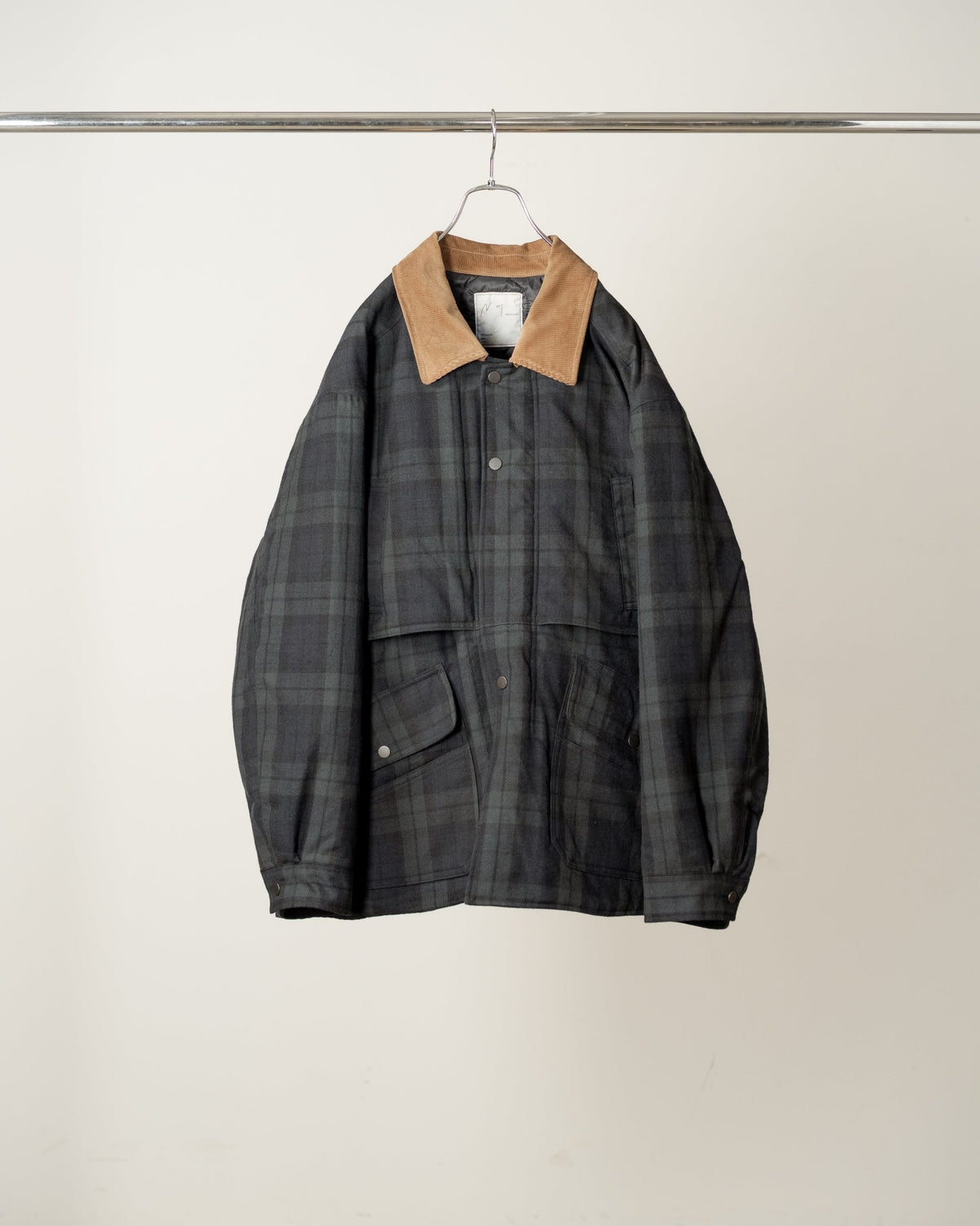 ANCELLM CHECK HALF JACKET