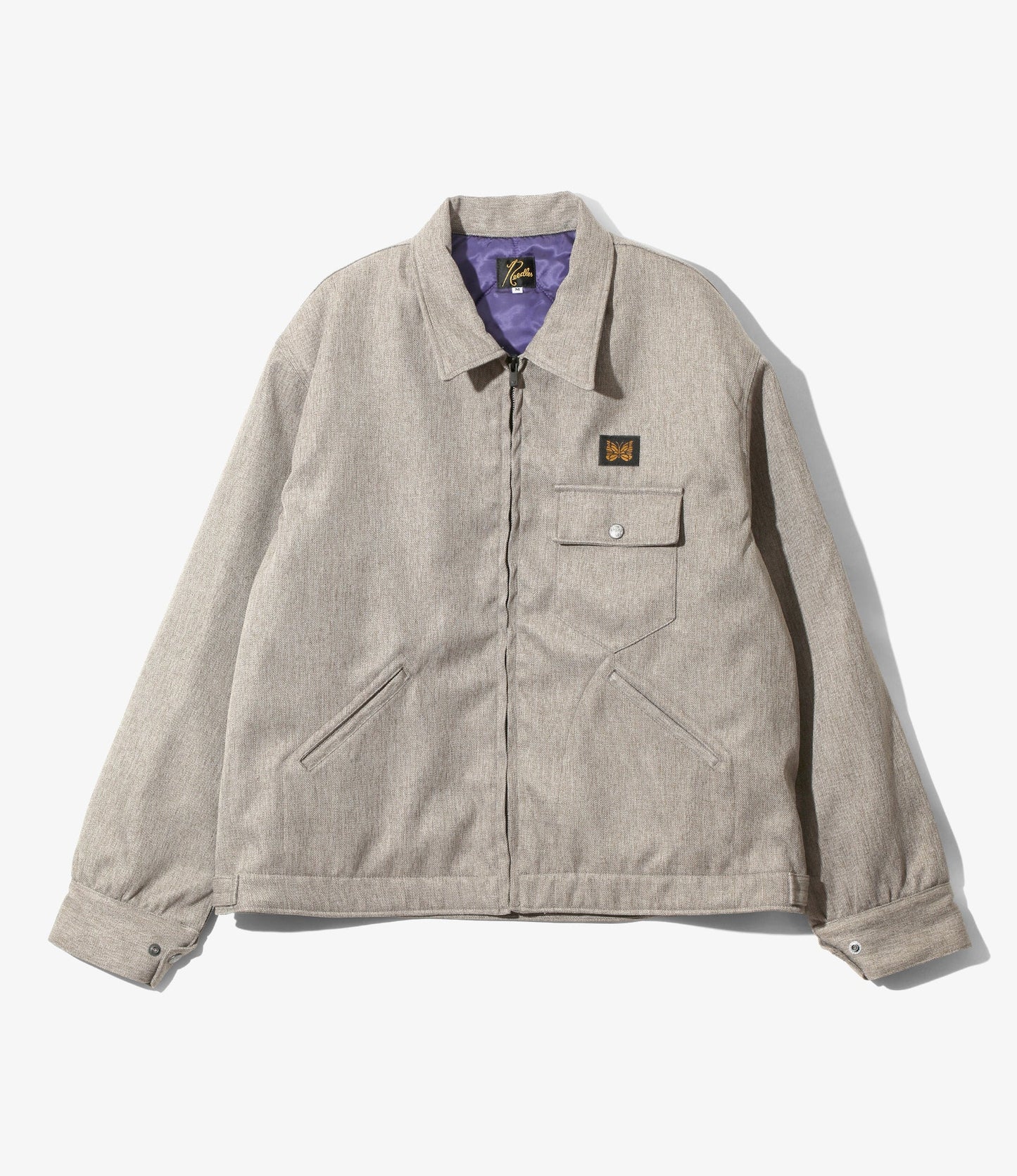 Needles Railroad Zip Jacket - Melange Double Cloth