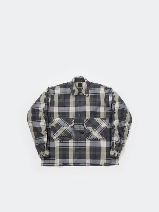 DAIWA PIER39 TECH SPORTS OPEN COLLAR SHIRT L/S BIG TARTAN