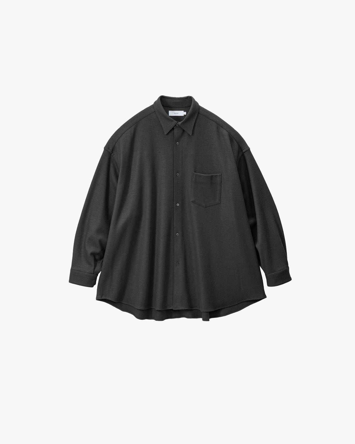 Graphpaper Wool Smooth Flannel Oversized Regular Collar Shirt