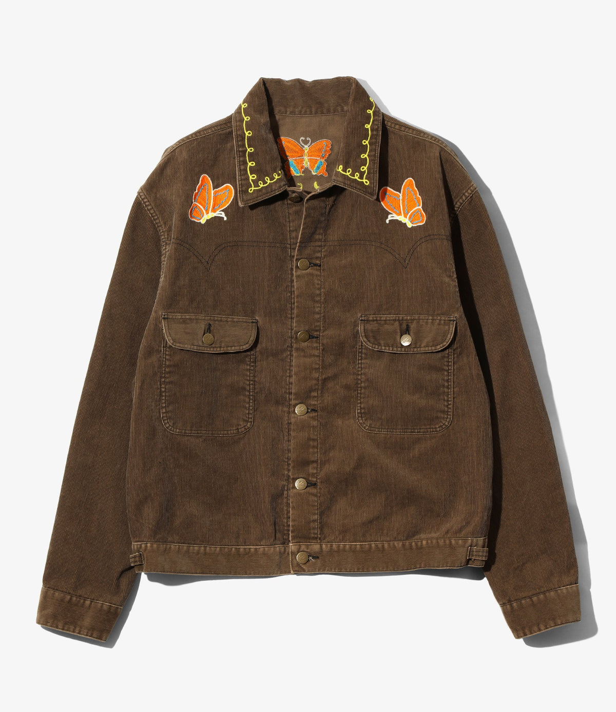 Needles Papillon Emb. Jean Jacket - 14W Corduroy