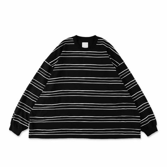 S.F.C (STRIPES FOR CREATIVE) SUPER BIG LS TEE (MULTI STRIPE)