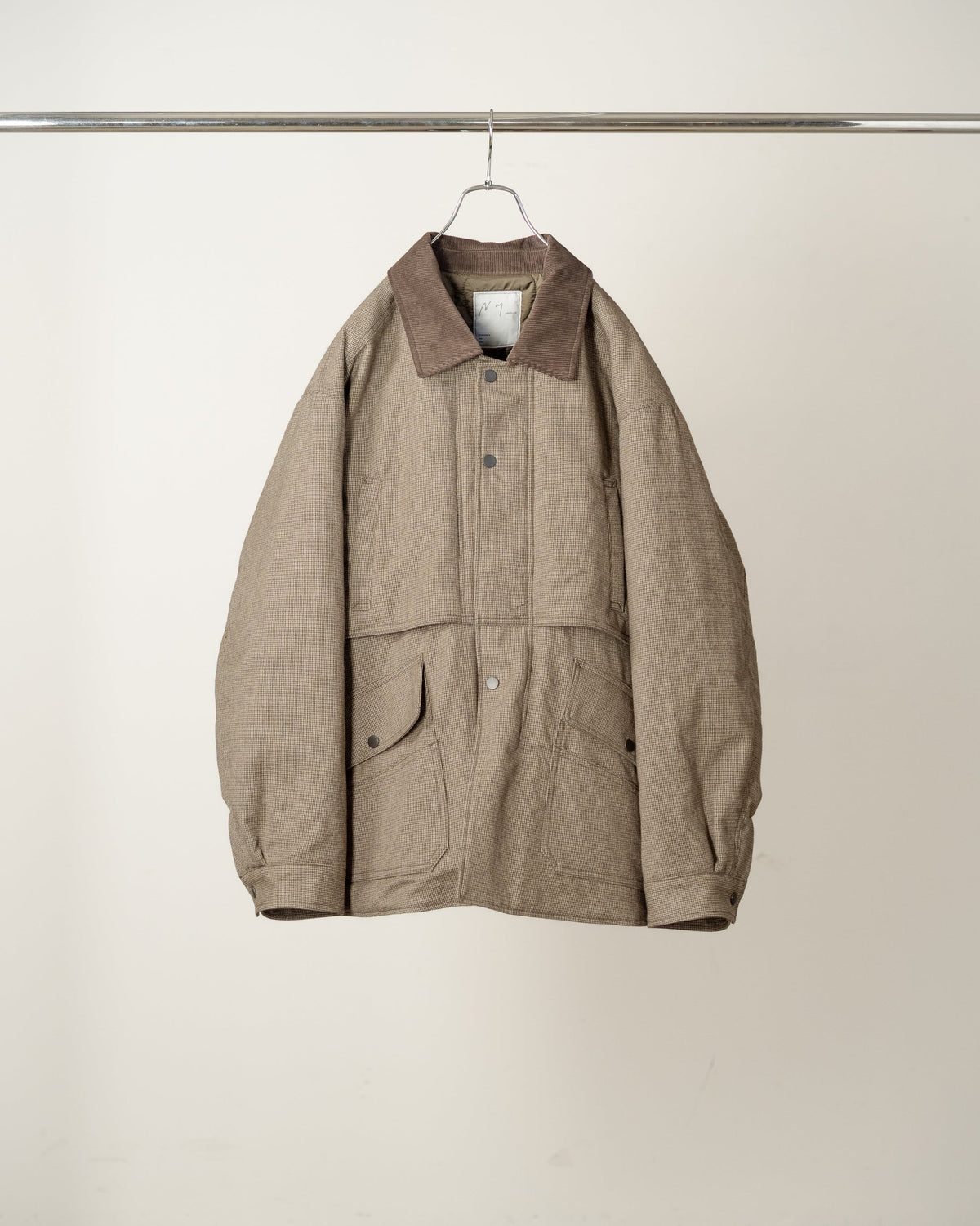 ANCELLM CHECK HALF JACKET