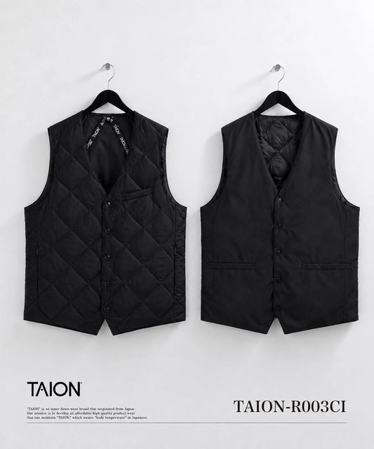 TAION City Line Reversible Single-Button Down Vest